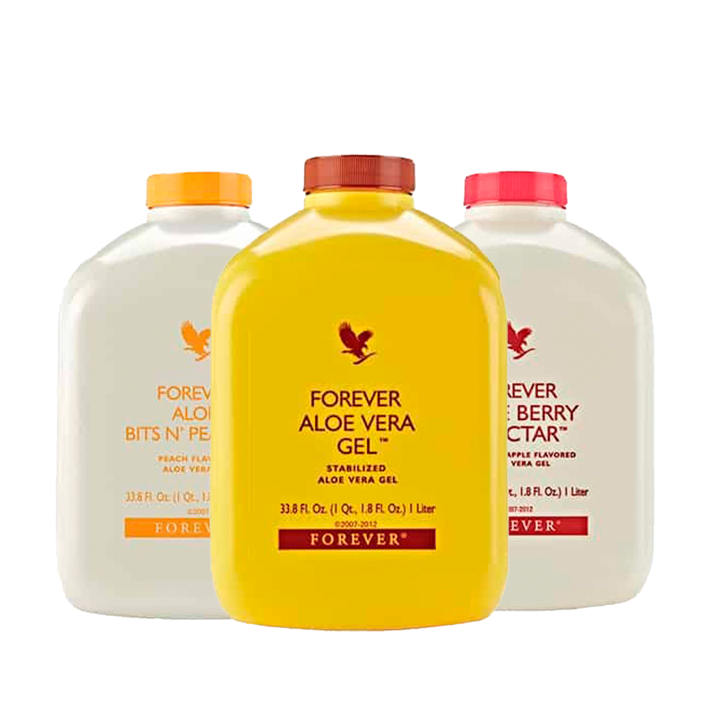 Promo Aloe Vera Gel - 3 Unidades - 1 de cada Sabor