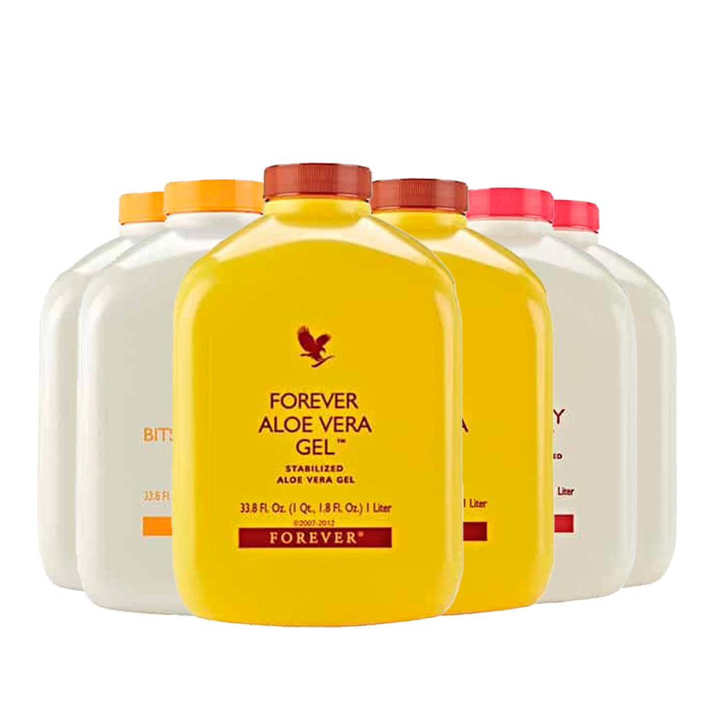 Promo Aloe Vera Gel - 6 Unidades - 2 de cada Sabor