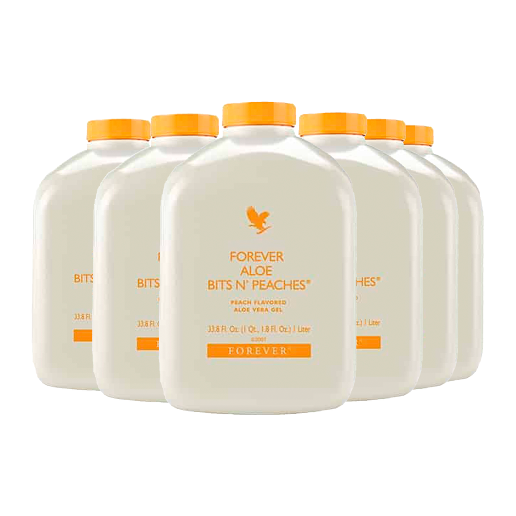 Promo Aloe Vera Gel Pêssego - 6 Unidades